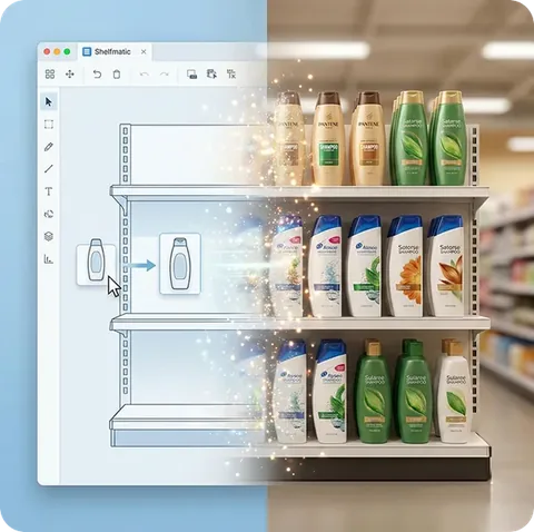 Shelf design with Shelfmatic